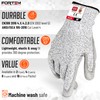 FORTEM Cut Resistant Work Gloves, 4 Gloves, Level 5 Protection,