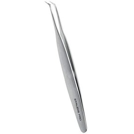 Professional Eyelash Tweezer (Curved) - Stainless Steel Curved Tweezers for Eyelash Extension and Natural Lashes - STALEKS Pro Expert TE-40/1
