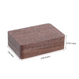 Operitacx Mini Watercolour Box with Unique Pattern, Portable Travel Palette Set, Wooden Paint Box with Mixing Tray