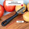 Westmark 28032270 Sparschäler Gentle für Linkshänder, PP/Edelstahl, schwarz / silber,