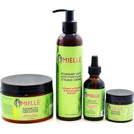 MIELLE Combo de productos para el cabello Mielle Organics ROMERO MENTA Fortalece Todo tipo de cabello Gel y aceite HAIR_CLEANER_CONDITIONER