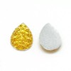 Unbranded 10 Druzy Resin Embellishment Cabochons Yellow – 18mm x