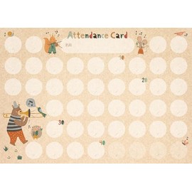 Forest Orchestra Original Attendance Cards PRFG-728, Pack of 10
