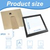 3Pack 4x4 Inch Frame, Square Photo Frames with Plexiglass for