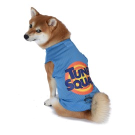 Looney Tunes Space Jam 2 Tune Squad Dog Tank Top, Small Dog Shirt | Looney Tunes Space Jam Jersey, Mesh Blue Dog Shirt for Small Dogs from Space Jam Movie