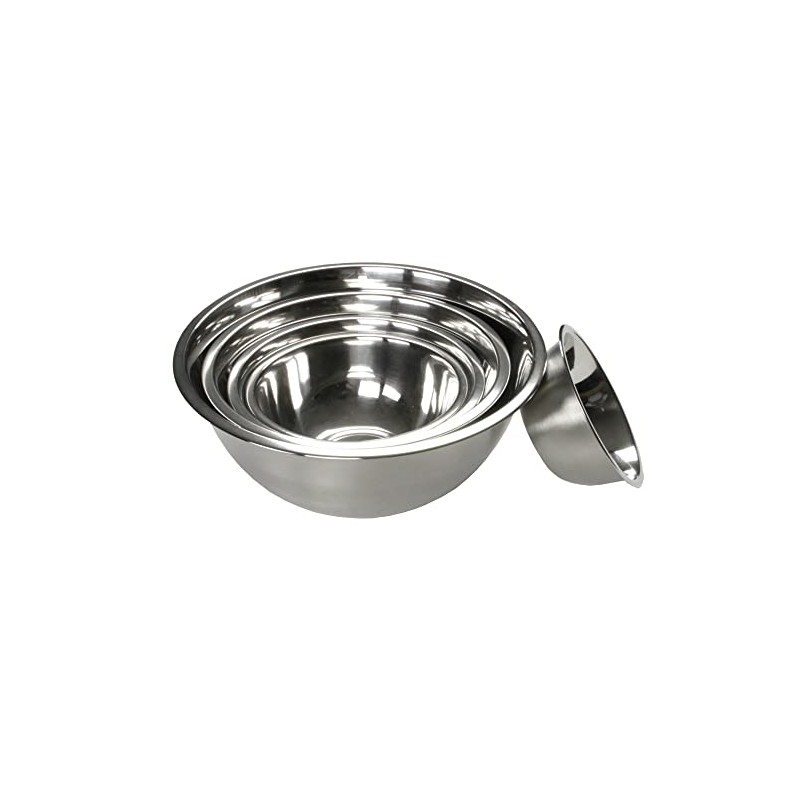 Chef Craft Brushed Mixing Bowl, 2.5-Quart, Stainless Steel