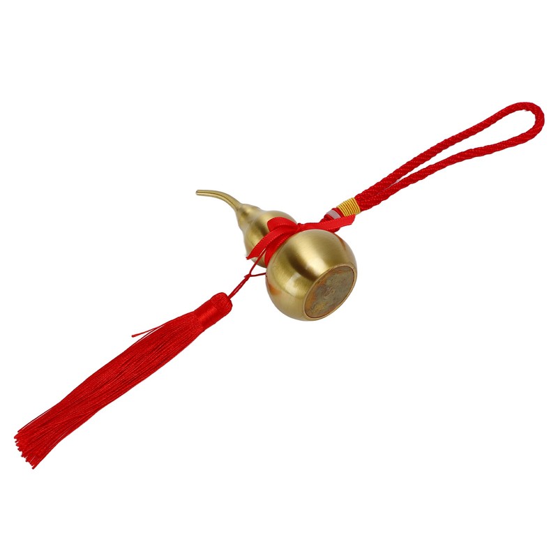 Feng Shui Wu Lou Red Lucky Tassel 10cm High Rope