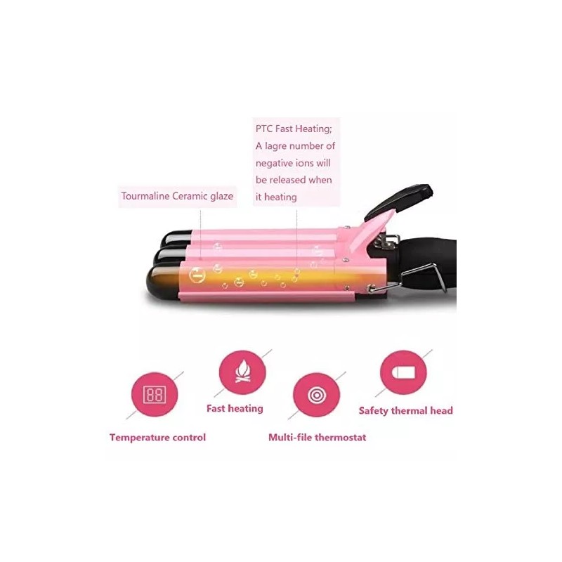 Modvica Varita Para Rizar El Cabello Modvica 3 Jumbo Barrel,