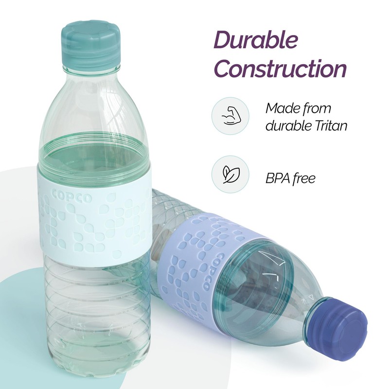 Copco Hydra 16.9oz Water Bottle, Set of 2 - Non-Slip