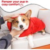 Dog Towel-400 GSM XXXL Size Red Microfiber Dog Drying Coat-Double