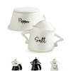Zoeeker Salt and Pepper Bowls, Ceramic Salt and Pepper Holder