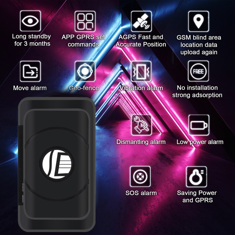 GPS Locator Portable Mini Long Standby Time Low Battery Alarm