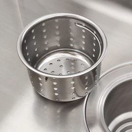 GZILA Kitchen Sink Drain Basket Only, 3-inch Basket for Kitchen Sink Strainer Replacement, Deep Cup Strainers with Handle, SUS 304 Stainless Steel