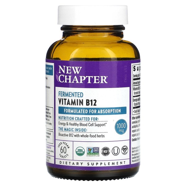 Fermented Vitamin B12 60 Vegan Tablets / 퍼멘티드 비타민 B12