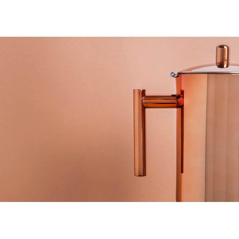 La Cafetière Copper Stovetop Espresso Maker, Stainless Steel, 600ml