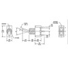Taiss / 10 pieces blue mini toggle switch 3-pin SPDT