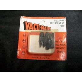 VACO NOS REPLACEMENT BITS #70036 FOR VACO-MATIC SCREWDRIVER #70035 - BITS ONLY