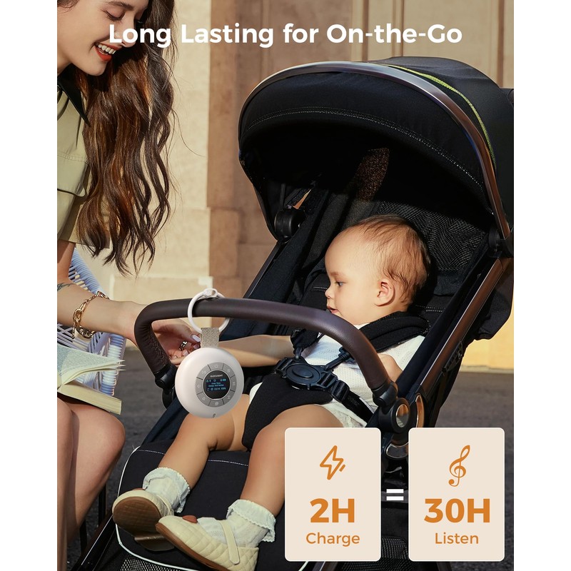 Glocusent Portable Sound Machine for Baby Kids Adults - 62