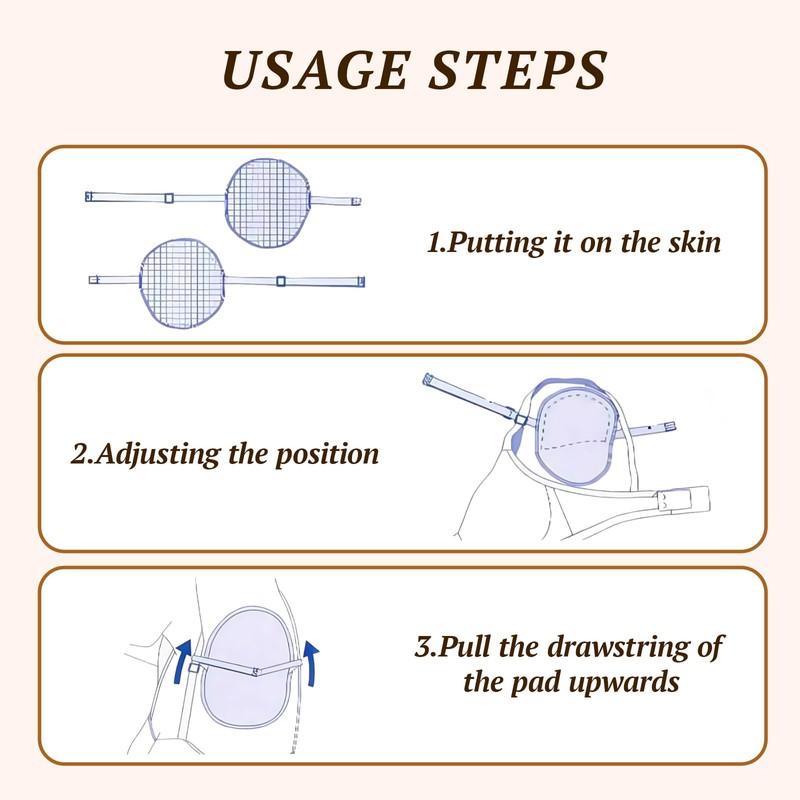 RUIOMII 1 Pair Reusable Armpit Sweat Pads, Sweat Absorbent Breathable