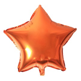 MEETINGU Star Shape Foil Balloons,18 Inch Star Shape Foil Mylar Balloons for Wedding Birthday Party Baby Shower Decoration (Orange,10psc)