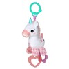 Bright Starts Unicorn Sparkle & Shine Plush Take-Along Stroller or