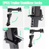 2PCS Swing Down Trailer Stabilizer Jacks - 7" Drop Leg,