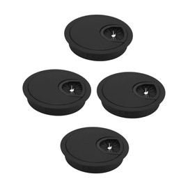 Tofficu 4pcs Zinc Alloy Cable Organizer Box Wire Storage Hole Cover for Desktop Efficient Cord Management Opening for Use