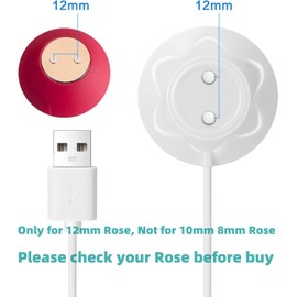 EGK Rose Charger Replacement,12mm Standing Magnetic Charging Cable