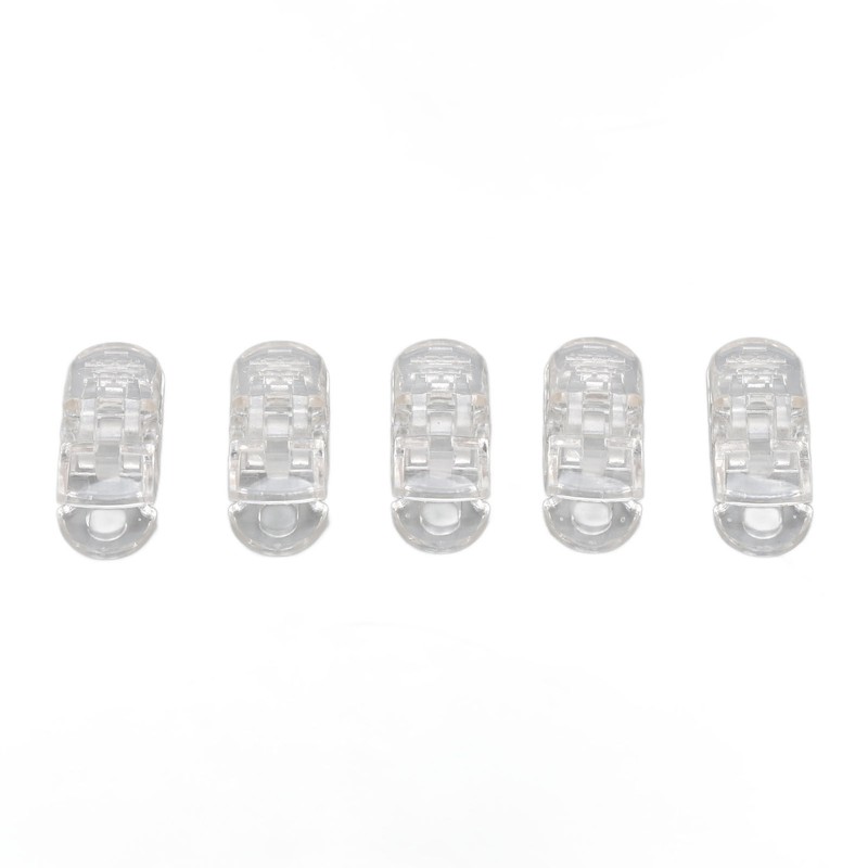 20pcs Hearing Aid Lanyard Clip ABS Portable Transparent Clip Accessory