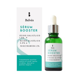 Belvès Booster - Serum Anti-Acne: Ácido Salicílico 1.5% + Ácido Glicólico 3.5% + Niacinamida 2%
