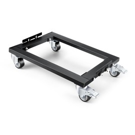 KEDSUM 1800LBS Furniture Dolly 24 x 16 in, Heavy Duty Moving Dolly with Reinforced Steel Frame, All Terrain Mover with Brake Wheels & Anti-Slip Baffles for Refrigerator, Washing Machine