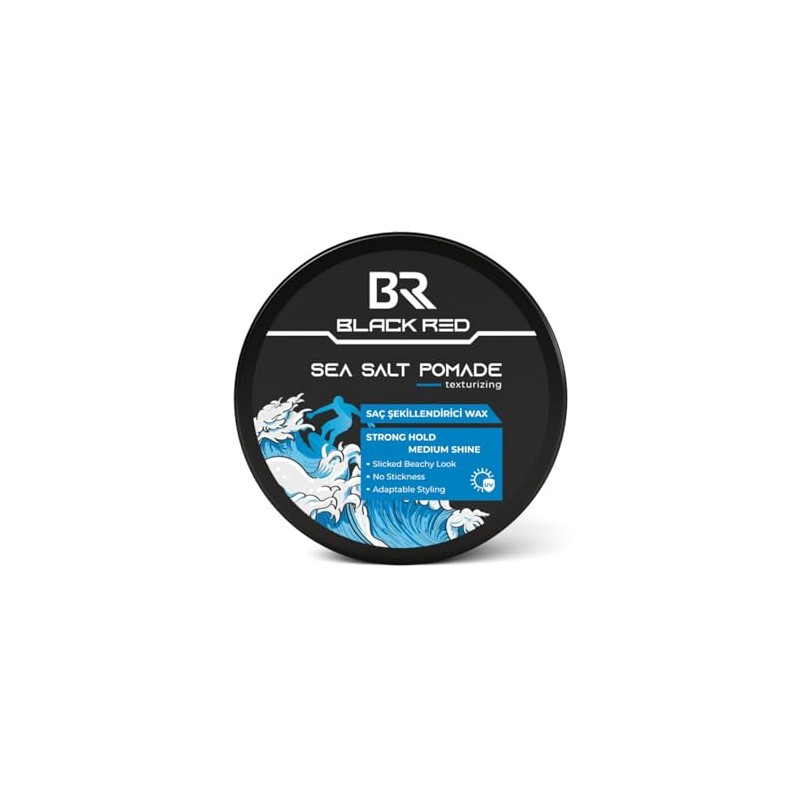 Black Red Sea Salt Pomade for Men 120ml | Strong