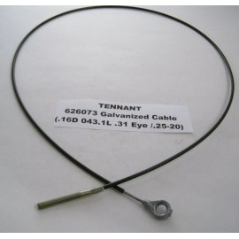 TENNANT 626073 Galvanized Cable (.16D 043.1L .31 Eye /.25-20) Prepaid Shipping