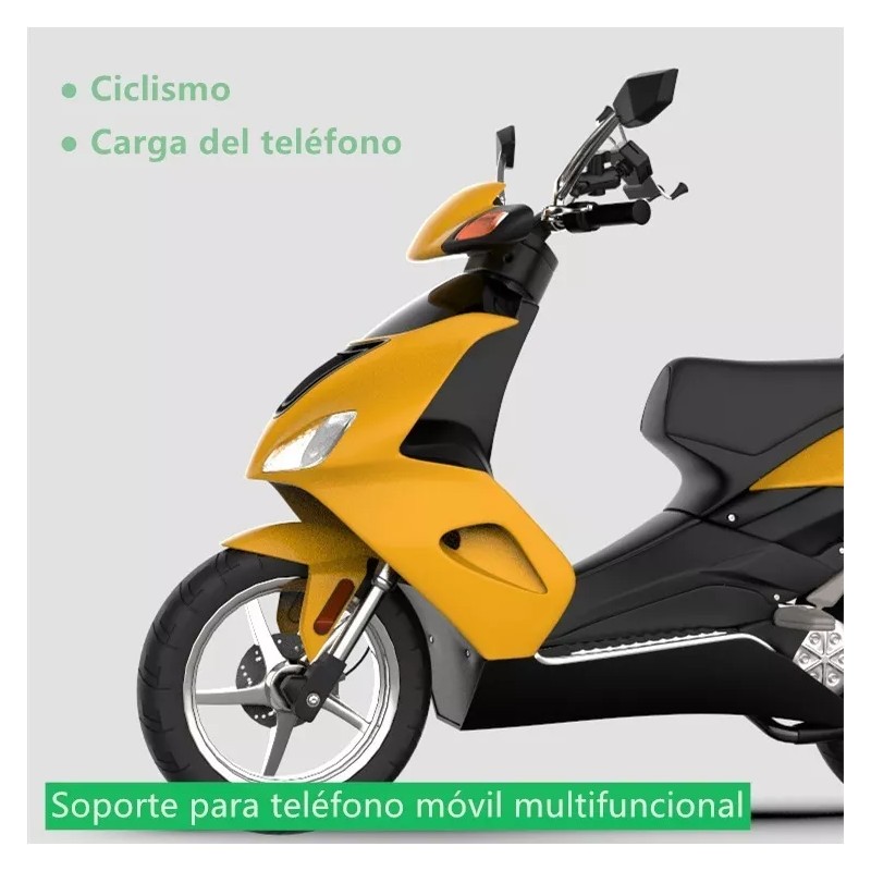THE9SHOP Base Soporte Porta Celular Para Moto/bicicleta Cargador Usb