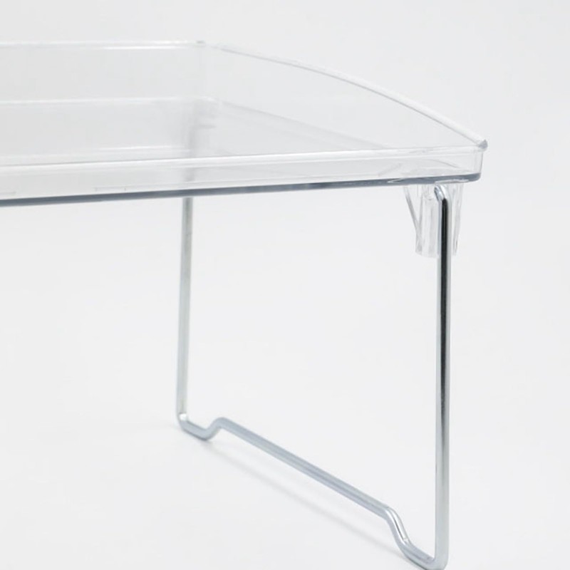 Jenngaoo Transparent Storage Shelf，Transparent Acrylic Foldable Desktop Organizer Multifunctional Space