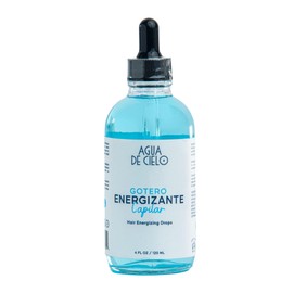 Agua de Cielo Hair Energizer - Powerful Hair Drops to Stimulate Hair Follicle for Healthy Hair & Scalp, Nourishes Scalp & Energizes Hair, Infused with Biotin, Ginger & Peppermint - 4 Oz