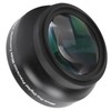 Optical Glass 0.45x WideAngle Black Additional Lens for 49mm Camera