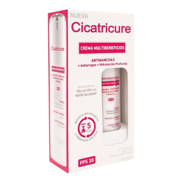 Crema Multibeneficios Antimanchas, Antiarrugas, Cicatricure Momento de aplicación Día/Noche Tipo