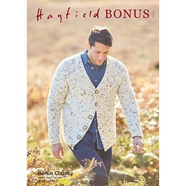 Hayfield Bonus Chunky Knitting Pattern - 8294 Men's Cardigan