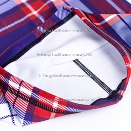 Magic Scarves Winter Fleece Plaid Blue Tartan Snood Scarf Bandana Men Neck Tube Biker Winter Balaclava Scooter MOD