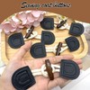 DHER 4 Pairs Leather Buttons Toggle Buttons Wooden Buttons Closure