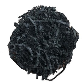 Wgudzpj Raffia Grass Shred Paper for Easter Baskets Filler Creative Eggs Decor,Crinkle Cut Paper Shred Filler Recyclable Gift Wrap Confetti (Black)