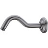 8 Inch S-Shape Curved Shower Arm with Flange Stainless Steel