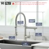 Fapully Pull Down Kitchen Faucet with Lock Sprayer,Single Handle Spring