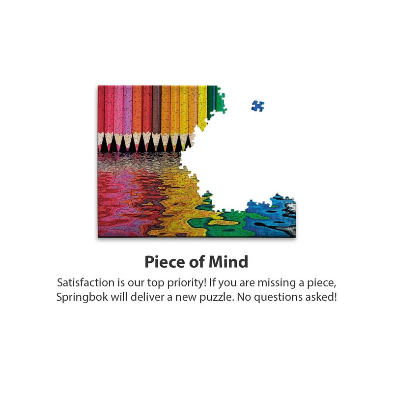 Springbok Pencil Pushers 500 piece Jigsaw Puzzle for Adults and