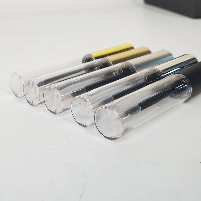COSIDEA 12PCS Empty plastic golden 10ml Eyeliner tubes packing Vials