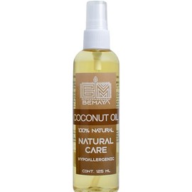 Bemaya Aceite de Coco para Masajes Relajantes de Aromaterapia | Excelente Producto para el Cuidado de la Piel y el Pelo | Humectante y Suavizante, 125 ml