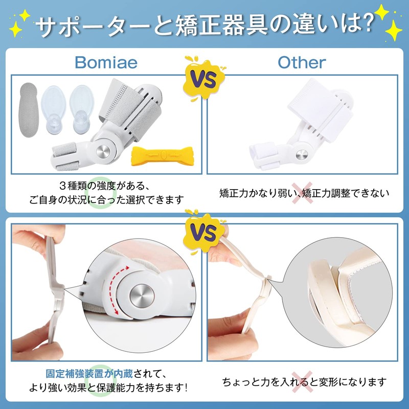 足指グッズ 親指ストレッチャー 装着簡単 自宅用 洗える 防臭 男女兼用 左右兼用(Upgrades （一個セット）)