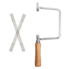 Gatuida 1 Set U Shaped Jewelry Saw with Ergonomic Handle Blades Precision Tool for Jewelry Making Metalworking Woodworking Comfortable Grip for Extended Use