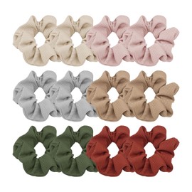 12 Pieces Of Striped Hair Ties, Elastic Hair Ties, Hair Fixing Supplies, Cute Hair Ties, Soft Hair Ties